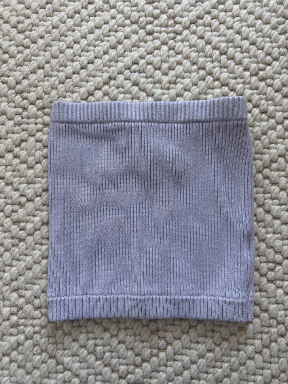 RVCA Light Lilac Ribbed Knit Tube Top